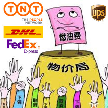 国际快递燃油附加费-TNT,DHL,UPS,FedEx联邦国际油价